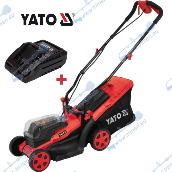 Косачка акумулаторна , 36V (2x18V), 340 мм, 20-65 мм, YATO YT 85220